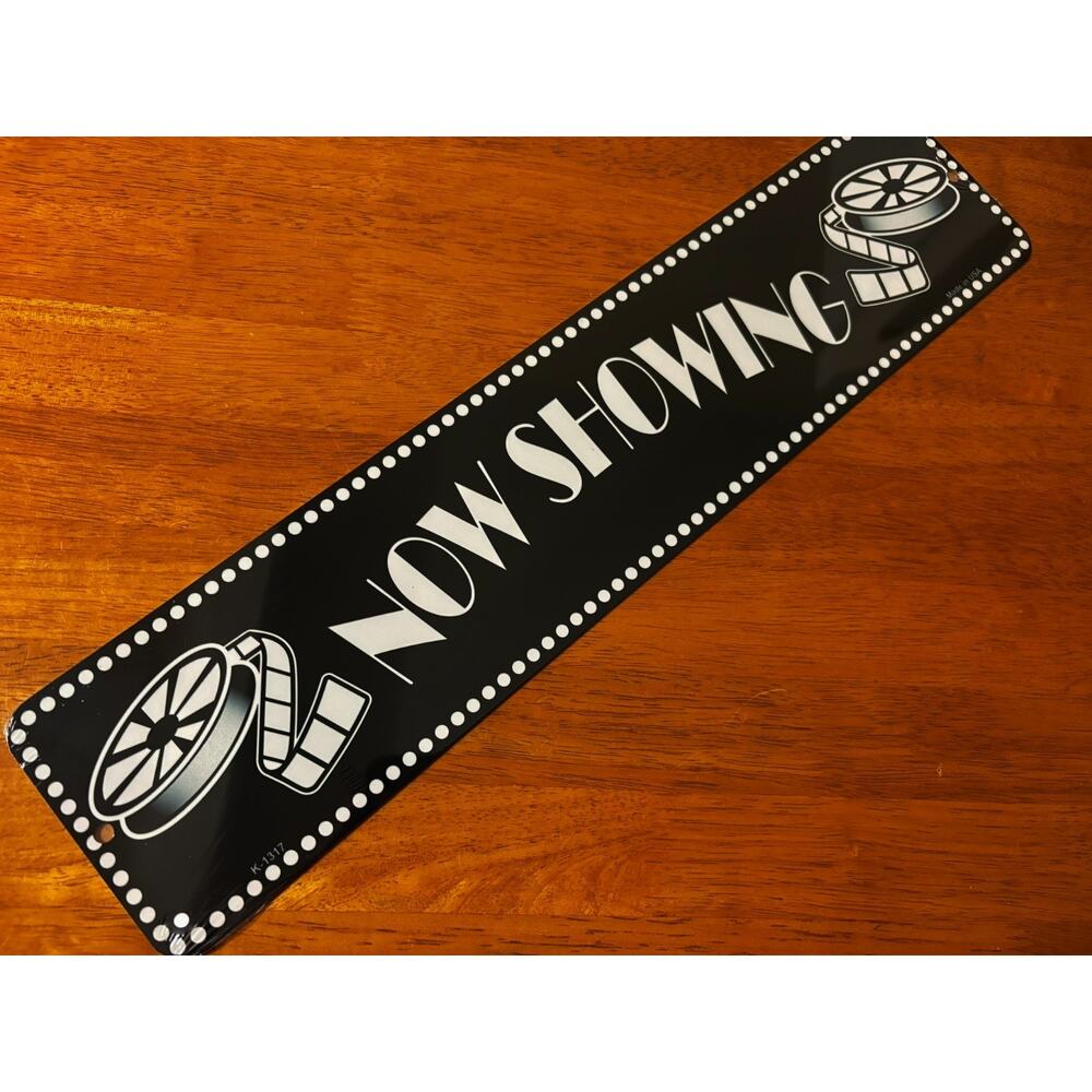 Now Showing Sign Cinema Movie Reel Film Artwork Home Theater Wall Decor New